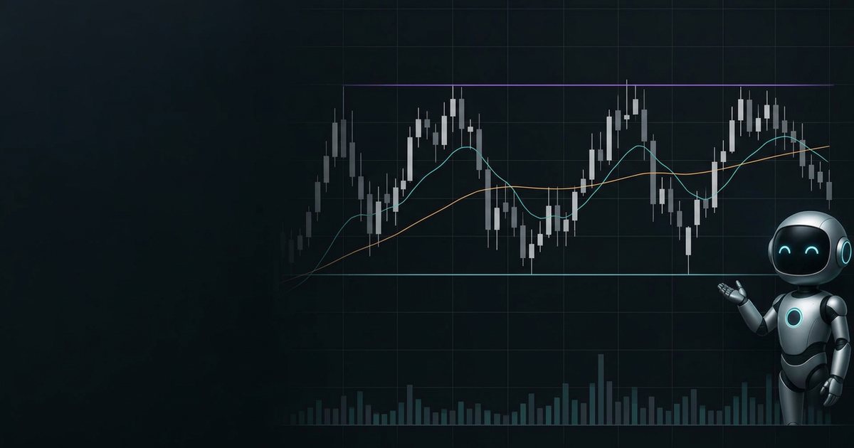 Illustration of a sideways chart with study lines and a friendly robot tutor